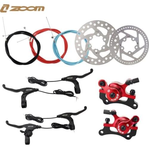 ZOOM Electric Scooter Brake Power Off Brake Lever Aluminum Alloy Right Scooter Disc Brake Lever Brake Line Tube MTB Road Bike