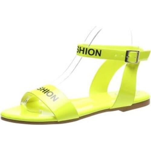 Siddons Women Sandals 2020 New Summer Woman Beach Shoes Open Toe Ankle Strap Ladies Sandals Non-slip Fluorescent Party Sandalias