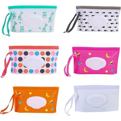 1pc Outdoor Travel Wet Wipe Dispenser Case Box Reusable Refillable Portable Baby Newborn Kids Wipes Container Towel Box