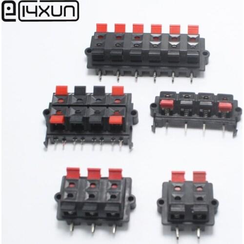 1pcs WP External Banana jack WP4 WP6 WP8 WP12 Speaker Amplifier Wire Clip Audio Socket LED Spring Terminal Switch