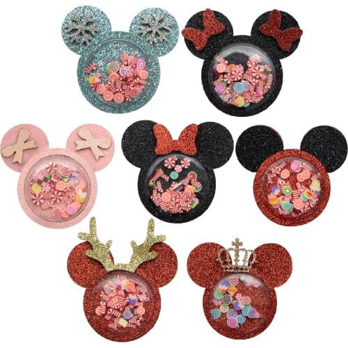 10pcs Polymer Clay Shaker Patch Hair Accessories For Diy Hair Clips Headband Fashion Accessory Wedding Decoration