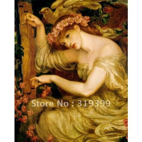 100% handmade Oil Painting Reproduction on linen canvas,A Sea Spell by Dante Gabriel Rossetti