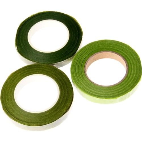 1PC 30 Yard Self-adhesive Tape Floral Stem Tape DIY Decorative Masking Tape Resealable Stretchy Tape Wrap Stem Garland Wreaths