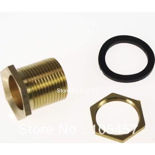 2PCS 3/4" BSPP Brass Pipe Swivel Fitting Nut Water Tank Connector