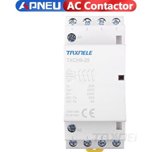 4P 16A 25A 2NC2NO 4NO 4NC 220V/230V 50/60HZ Din rail Household ac Modular contactor