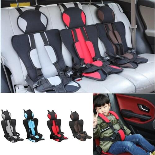 Car Seat Childrens Seat Cushion Portable Strap Seat Cushion Baby Fixed Strap Baby Safety Belt Safe Seat 3-12Years Old Baby