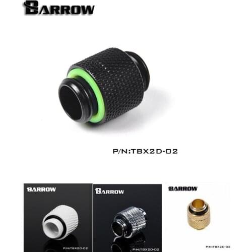 Barrow G1 / 4 " Rotary Fitting double outer Teeth Connector Adapter For Water Cooling system TBX2D-02