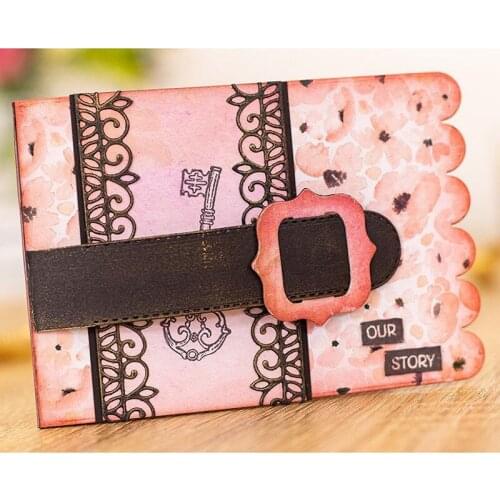 Large Invitation Tabbed Page Purse Card Diy Handmade Mold Paper Metal Craft Dies for Card Making Cut Dies 2021 Embossing New