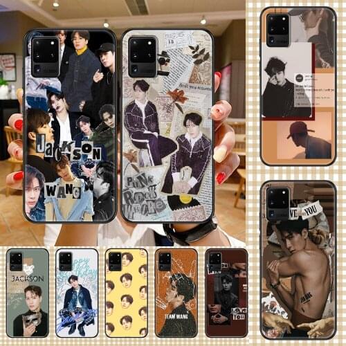Got7 Jackson Wang Phone case For Samsung Galaxy Note 4 8 9 10 20 S8 S9 S10 S10E S20 Plus UITRA Ultra black pretty funda luxury