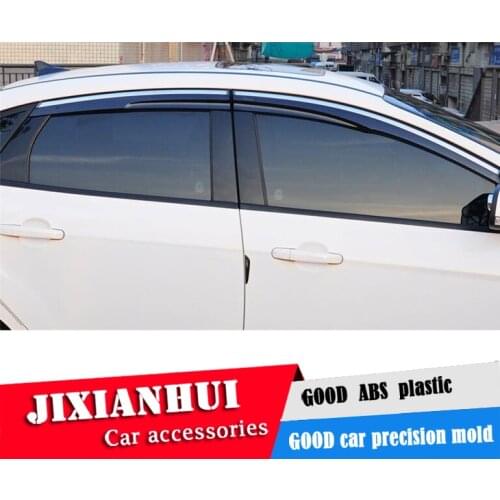 For Ford focus Window Visor For Ford focus 2017 Vent Shades Sun Rain Deflector Guard 4PCS/SET Car Styling
