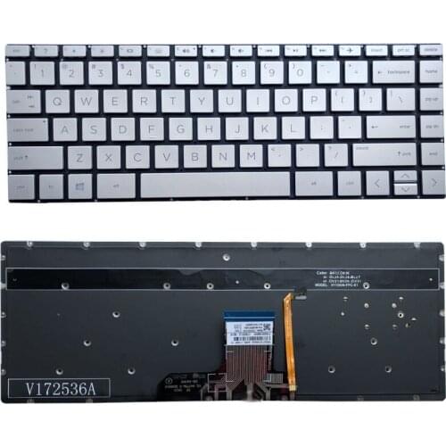 Laptop Keyboard For Hp X360 13-Ag Ad Ah Ac Ae Af Bf W020 Tpn-C132 Backlit Laptop Keyboard Silver