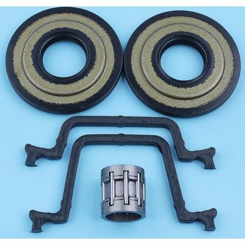 Crank Oil Seal Cylinder Gaskets Needle Bearing Kit For Husqvarna 450 Rancher 445e 445 450e II Chainsaw 544108701 544109201