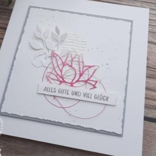 Summer plant Lotus Flower Pattern Decorative Lace Metal Cutting Dies DIY Scrapbooking Craft Embossing Stamp Albums Decoration