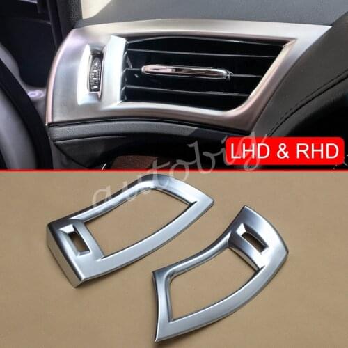 Matte Chrome Dashboard Side Air Vent Cover For Toyota Alphard Vellfire 2016 2017 2018 2019
