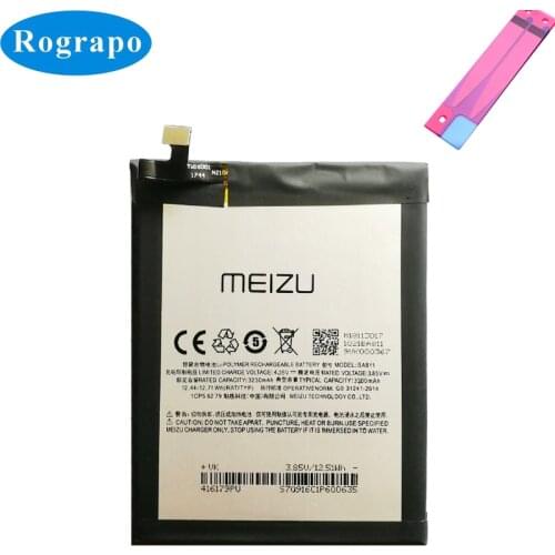 New 3230mAh BA811 Replacement Mobile Phone Battery For Meizu Meilan 6T m6T M811H M811Q Accumulator