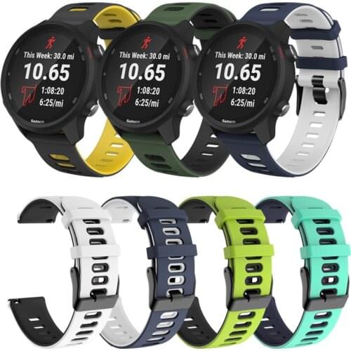 For Garmin 245 Strap Silicone Watch Band For Forerunner 245M/645/Vivoactive 3/Venu/Venu SQ Bracelet For Xiaomi Huami Amazfit GTR