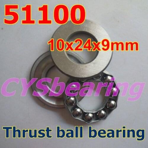 10X24X9mm 51100 plane Axial thrust ball bearing 10*24*9mm for 10mm shaft