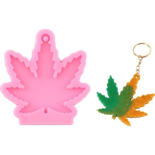Maple leaf Leaves Silicone Molds Key Chain Pendant Epoxy Resin Mould DIY Craft Necklace Jewelry Making Casting Decorative Mold