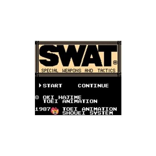 SWAT - Special Weapons and Tactics Region Free 60 Pin 8Bit Game Card For Subor Game Players
