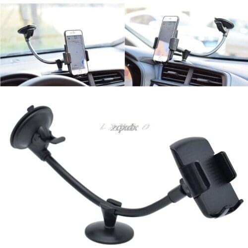 Universal Long Arm Windshield mobile Cellphone Car Mount Bracket Holder for your mobile phone Stand for iPhone GPS MP4