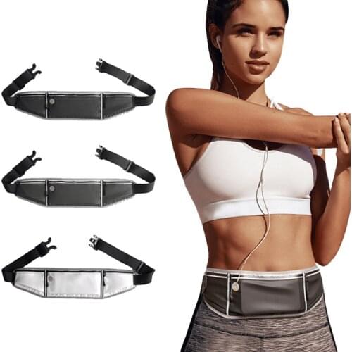 Waterproof Waist Pack Women Sports Running Waist Bag For Men Mobile Phone Holder Belt Bag Gym Fitness Travel Pouch Chest Bags