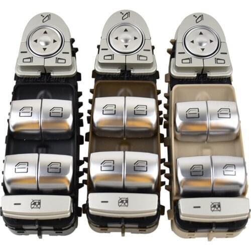 White light Power Window Switch A2229052004 A2139054803 For Mercedes-Benz S550 S63AMG S65AMG 2015