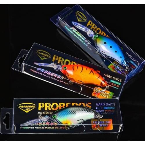 1PC Crankbait Fishing Lure 11.2cm-4.41"/18.5g-0.65oz Artificial Bass Baits 4# BKB Hook Hard Wobblers Tackle
