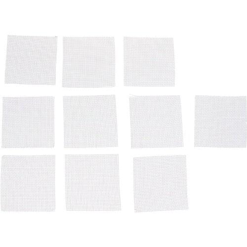 10 Pcs Aquarium Fish Tank Stainless Steel Mesh Pad Plants Moss Net Cave Ornament Landscaping Decor