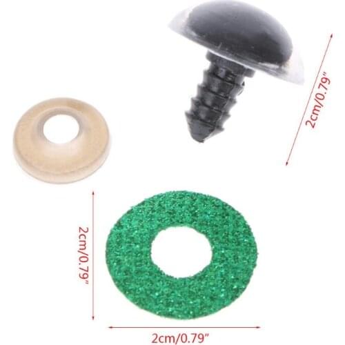 16 20 24mm 10pcs Shinning Plastic Doll Eyes Craft Eyes DIY For Plush Bear Stuffed Toys Animal Puppet Dolls R9JD