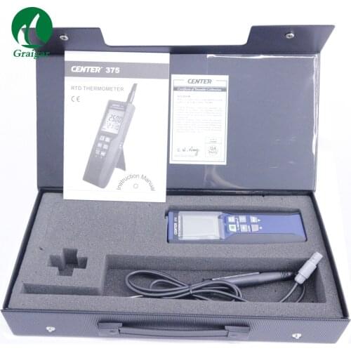 CENTER 375 Precision Platinum Temperature Meter -100~400C 0.01C Resolution CENTER-375