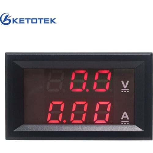 Red LED Digital DC voltmeter ammeter DC 0-100V/100A Voltage Volt Amp Panel MeterCurrent meter car Motorcycle Battery Monitor