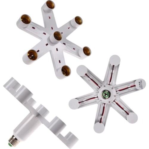 1 To 4 1 To 7 e27 Lamp Holder E27 Socket Base LED Lamp Light Socket Base Bulb Socket Splitter Holder Adapter Converter Dropship