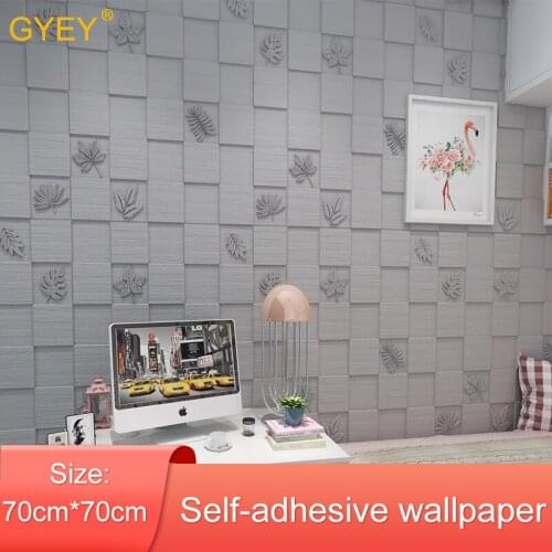 Childrens Room Living Room 3D Wall Stickers Decor 3D Brick Wallpaper for Living Room Bedroom Decor Self adhesive Wall Paper