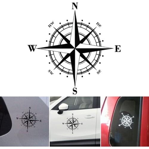 Mountain Adventurer Car Sticker Compass Decoration Side Door Car Window Glass Creative Fun Vinyl Car Decal Car Accessories