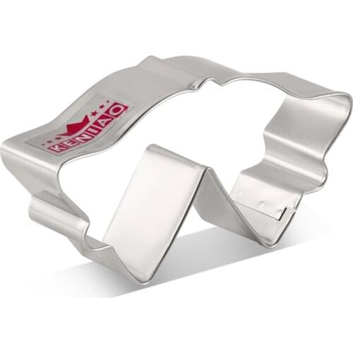 KENIAO Double Bell Cookie Cutter for Christmas Party - 9.5 x 4.7 cm - Biscuit / Fondant / Pastry Cutter - Stainless Steel