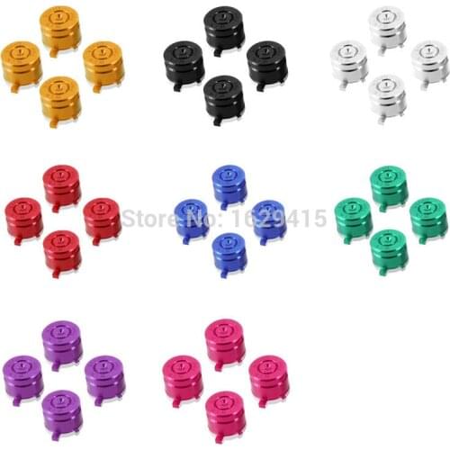 IVYUEEN For Playstation 4 PS4 PS3 Controller Aluminium Bullet Actions Buttons Mod for Dualshock 4 3 Gold Blue Black Silver Red