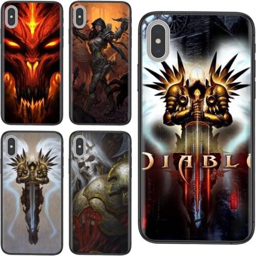 Cool Game Diablo 3 Luxury Black Shell Painting Youth Girls For Huawei Honor 8A 8C 8X 9 9A 9I 9X 10 10I 10X 20 20I 20S V10 V40
