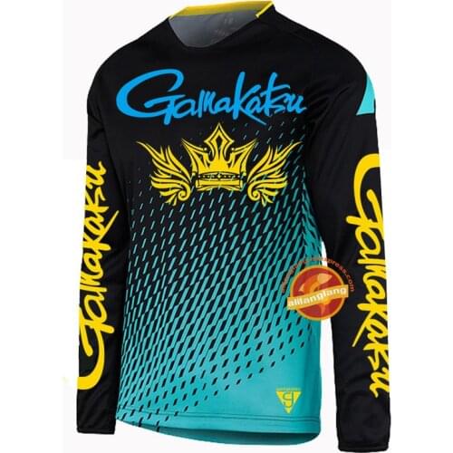Summer Fishing Shirt Autumn Fishing Jersey New Gamakatsu Quick Drying Fishing Clothing Long Sleeve Sunscreen Anti-uv Breathable