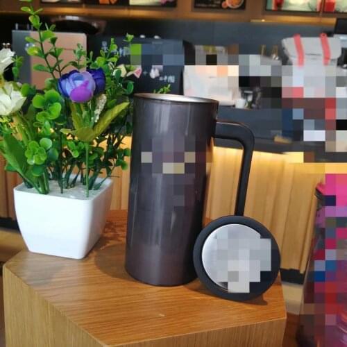 Mens classic black reveal office desktop keep-warm glass industry wind stainless steel handle