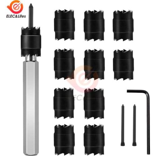13Pcs/14Pcs Spot Weld Cutter Set 3/8 Inch Double Sided Rotary Spot Weld Remover Drill Bit for Power Drill Spot Welding