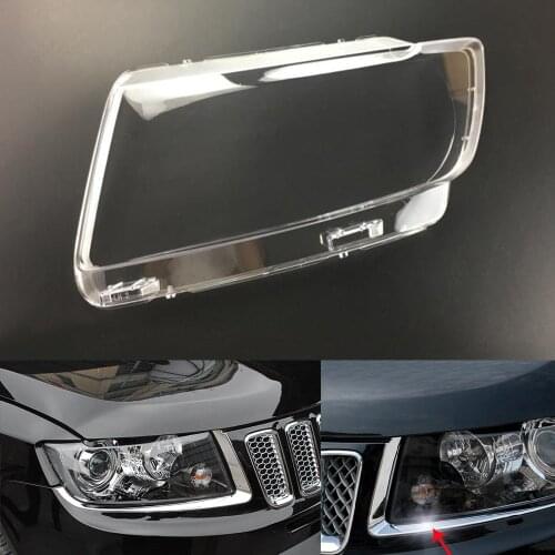 Headlamp Lens For Jeep Compass 2011 2012 2013 2014 2015 Headlight Cover Car Replacement Auto Shell