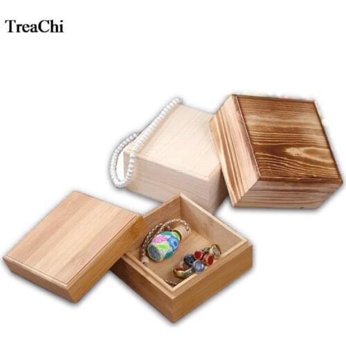 Receive Box of Woodiness Desktop Square Muti_function To Take Cover Real Wood Store Content Box Woodiness Household Articles