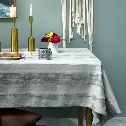 RECTANGULAR POLYESTER COTTON TABLECLOTH FOR WEDDING PARTIES DECORATION HOTEL HOMEWARE DECORATION