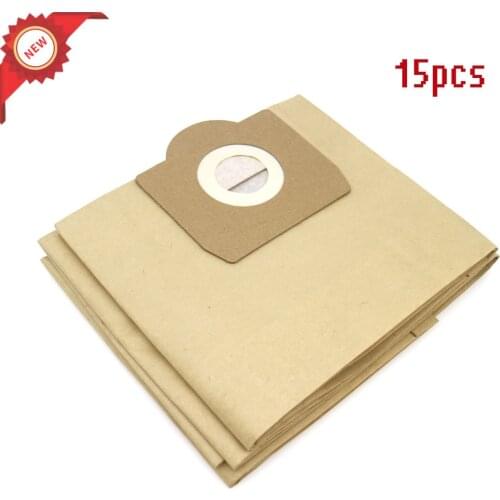 15 PCS Dust bags for vacuum cleaner Karcher WD3 WD3200 WD3300 WD3.500P MV3 SE4001 SE4002 6.959-130 Karcher Cleaner dust bags