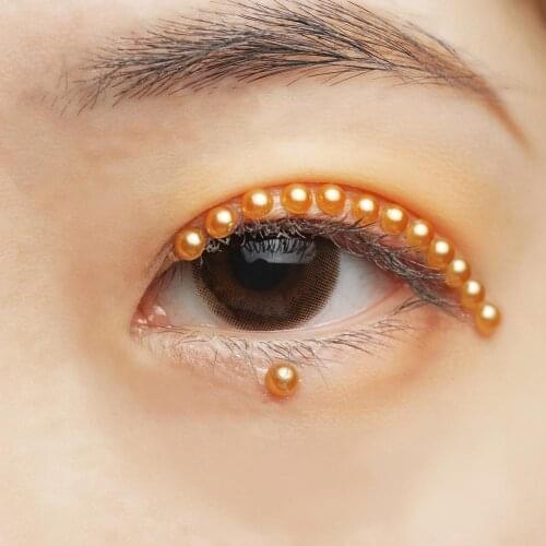 Self-adhesive Pearl eyeliner stickers Face Drill Acrylic Masquerade Ball Dance Party Performance Body Temporary Tattoo