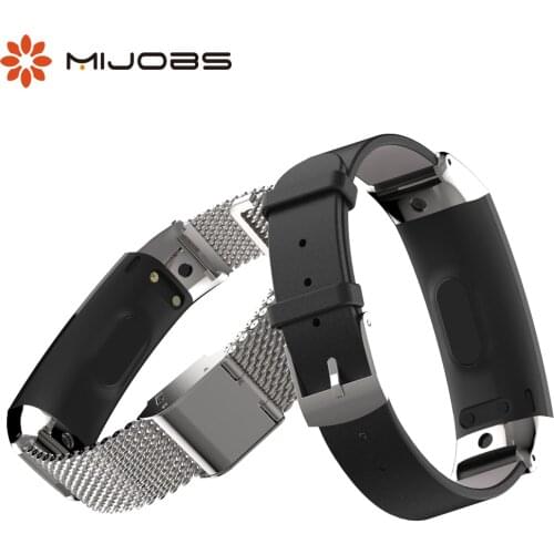 For Honor Band 3 Strap Smart Watch Wristbands Bracelet Leather/Meta Adjustable Wrist Belt for Huawei Honor Band 3 Replacement