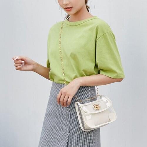 Crossbody Bags for Women 2021 Fashion Jelly Mother Bag Fresh Literary Shoulder Bag PVC Solid Color Armpit Bag