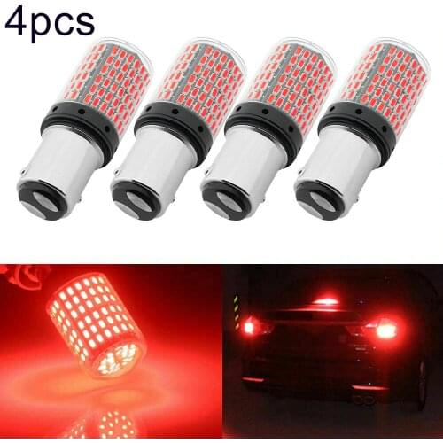 LED Light Bulbs 4X Red 1157 BAY15D LED Canbus 144 SMD 20W Car Brake Reverse Lamp Tail Light Bulb