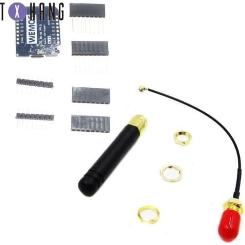 For WEMOS D1 Mini Pro 16M Bytes External Antenna Connector NodeMCU ESP8266 ESP-8266EX CP2104 WIFI Development diy electronics