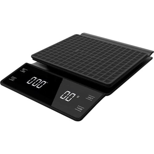 High Precision 3kg/0.1g Smart Drip Coffee Scale With Timer Portable Electronic Digital Kitchen Scale LCD Coffee Pot Scales